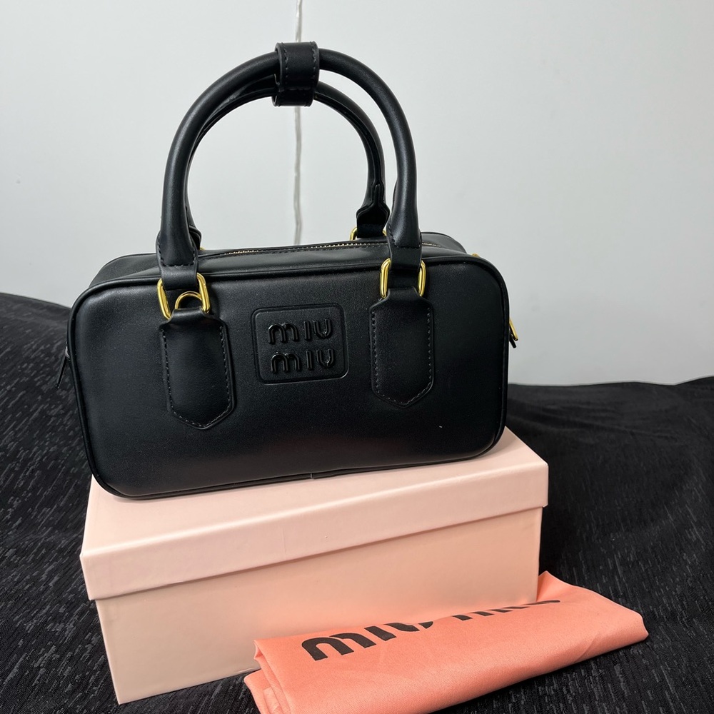 Miu Miu Black Leather Handbag